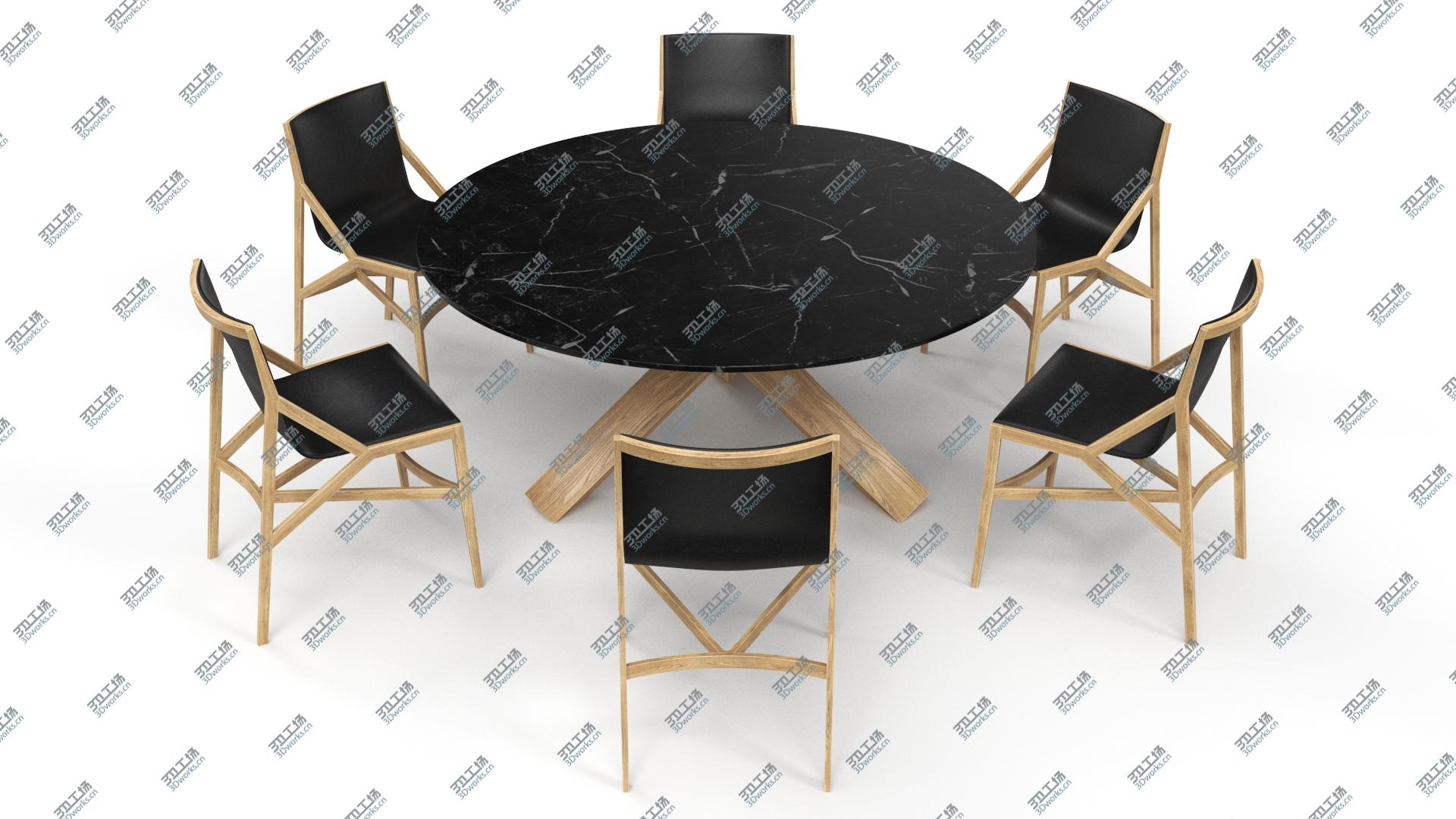 images/goods_img/2021040233/3D model Cassina Dining Table Chair Set Oak Marble/3.jpg